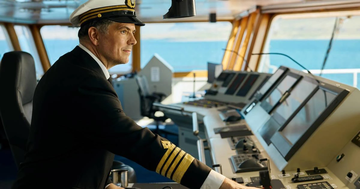 Ship bridge crew during vessel operations